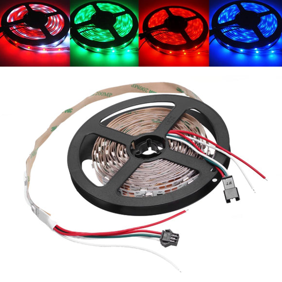 5M WS2812B IC SMD5050 Non-waterproof RGB LED Strip Light Individual Addressable Rope Lamp DC5V