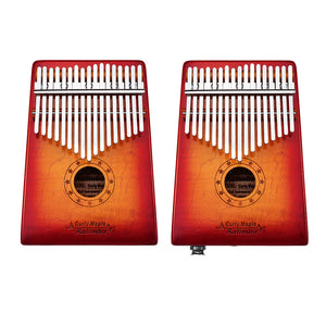 GECKO MC-S 17 Keys Kalimba Curly maple wood Thumb Piano Finger With Tune Hammer Carry Bag