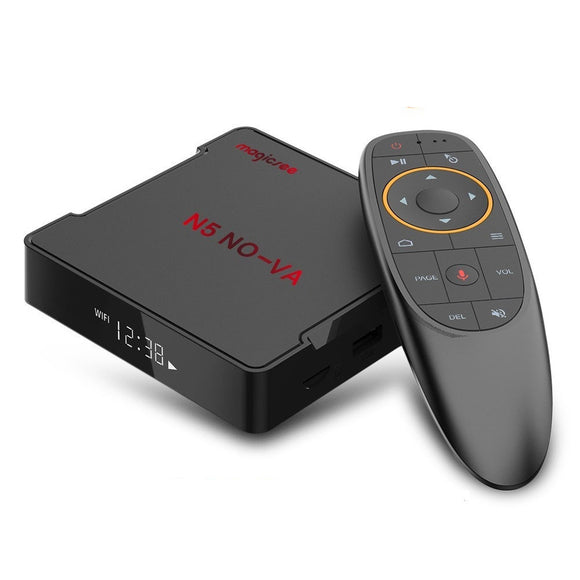 MAGICSEE N5 NOVA RK3318 4GB DDR3 RAM 64GB ROM 5G WIFI bluetooth 4.0 Android 9.0 4K TV Box Support Voice Control