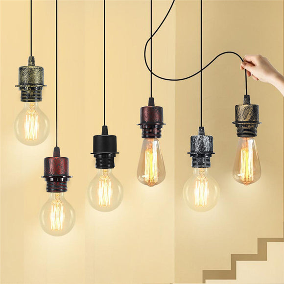 E27 Ceiling Pendant Lamp Holder Socket Base Light Hanging Fitting Lighting Decor AC110-220V