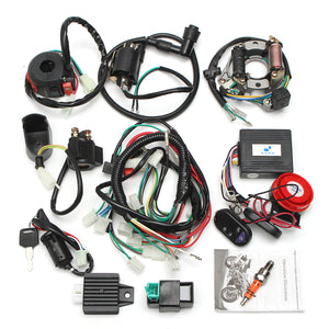 Alarm System CDI Wiring Harness Remote Start Switch High Security For Electric