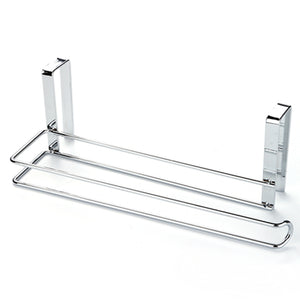 26x9.1x8.6cm Stainless Steel Paper Holder Roll Towel Rack Hanger Over Cabinet Door