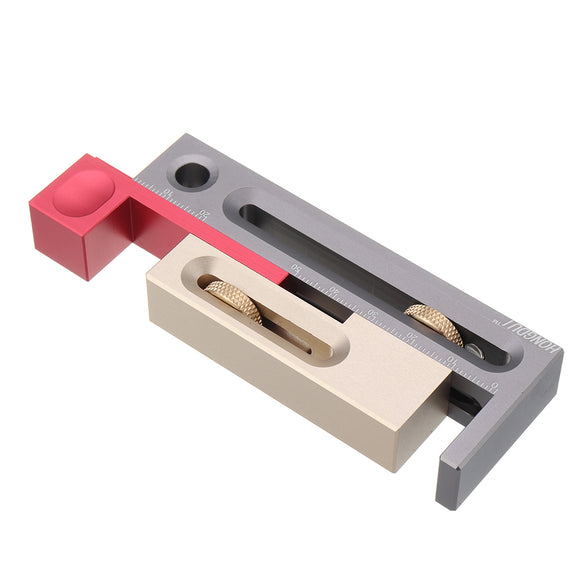 Drillpro Table Saw Slot Adjuster Mortise and Tenon Tool Woodworking Movable Measuring Block