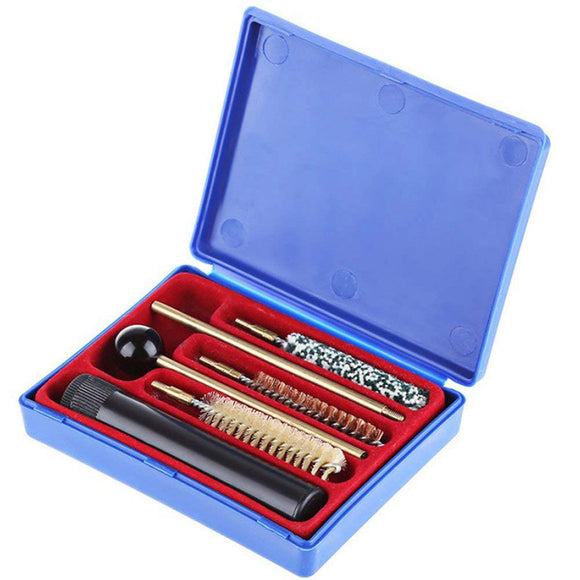 Kaload 6pcs/set G102 Hunting Shotgun Cleaning Brush Kit Brush Mop Storage Handle