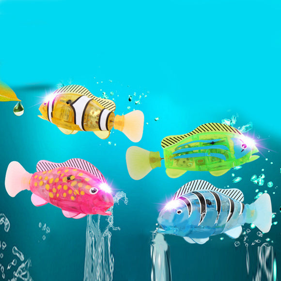 Cute Light Clown Fish Machine Electric Swimming Fish Mini Toys