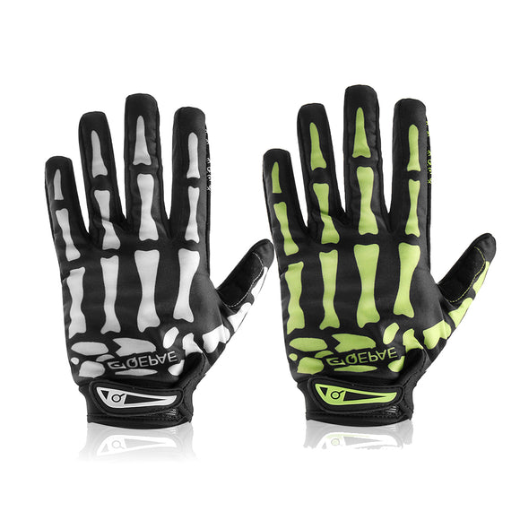 Motorcycle Full Finger Gloves Skeleton Bone Skull Outdoor Sports Cycling Bike