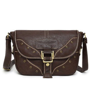 Women Vintage Punk Style Crossbody Bags Shoulder Bags Flap Messenger Bags