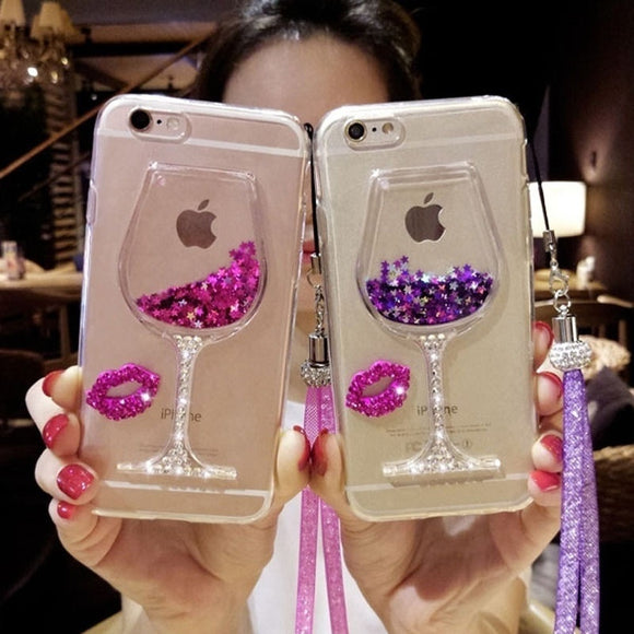 Diamond Glitter Quicksand Soft Silicone Protective Case for iPhone 6/6s Plus/7/7 Plus