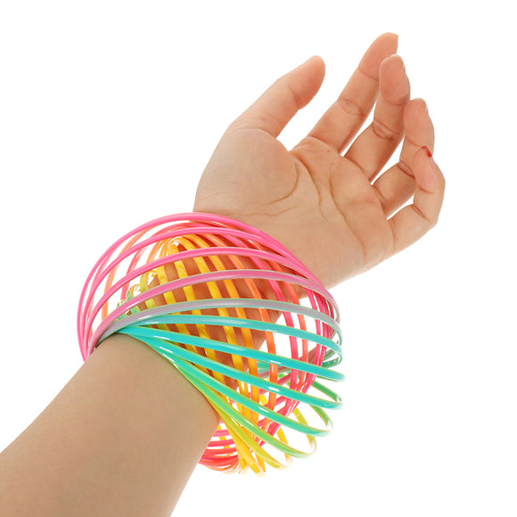 PVC Rainbow Flow Rings Magic Bracelet Flowtoys Exercise Artifact Creative Toys Gift