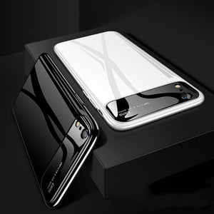 Bakeey Protective Case for iPhone XR 6.1 Tempered Glass Lens Protection+PC Glossy Back Cover"