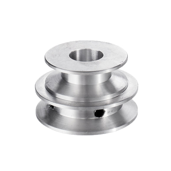 Aluminum Alloy 40&50mm Double Groove Pulley 8-20MM Fixed Bore V-shape Pulley Wheel for 10MM Belt