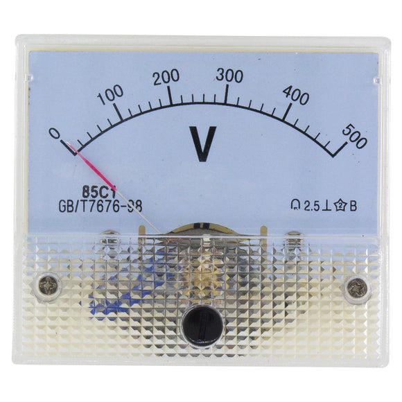 85C1-V DC Pointer Voltmeter Voltage Meter 5V/50V/100V/250V 85C1 Series Analog Volt Meter 64*56 mm Size