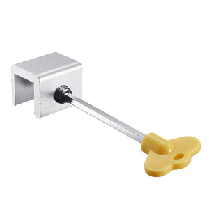 Aluminum Alloy Adjustable Sliding Window Locks Stops Door Window Frame Security Lock with Keys