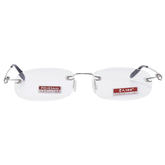 BRAODISON Super Light Presbyopic Reading Glasses Rimless Frame HD Coated Resin Lens