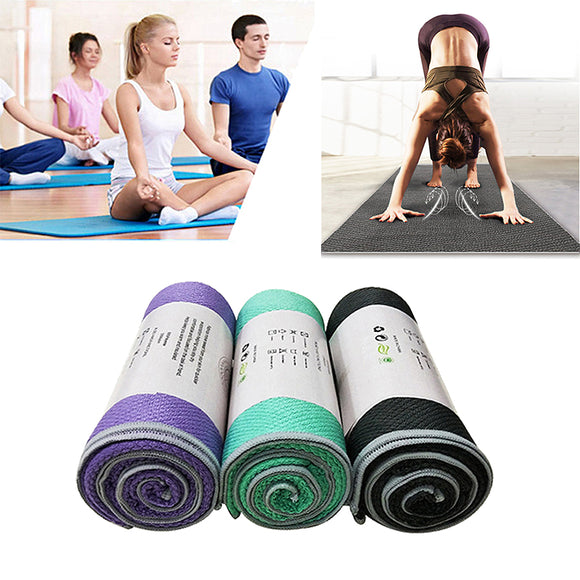KALOAD Microfiber Yoga Towel Silica Double Sides Anti-slip Sweat Absorbent Pilates Fitness Yoga Mats