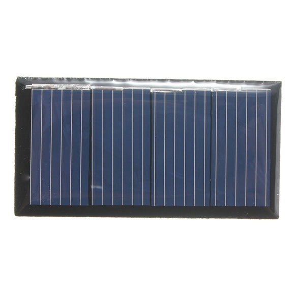 2V 0.18W 90MA 58.5x30.5x3.0mm Polycrystalline Silicon Solar Panels Epoxy