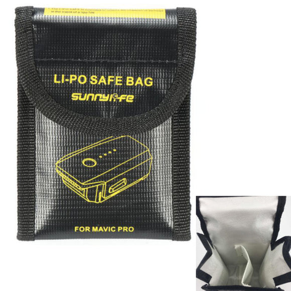 Double Lipo Batteries Safe Bag Fireproof Explosion Proof Storage Bag for DJI Mavic PRO