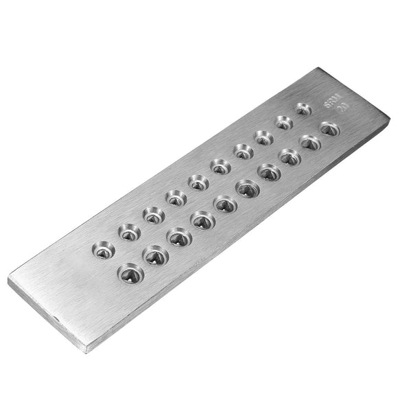 20 Triangle Holes Tungsten Carbide Steel Drawplate for Jewelry Making Package Hole Punch