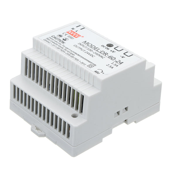 DR-60-24 Industrial DIN Rail Power Supply 60W AC To DC 24V Industry Switching Power Supply