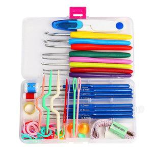 1 Set Crochet hooks Needles Stitches knitting Craft Case crochet set in Case Yarn Hook DIY Crafts