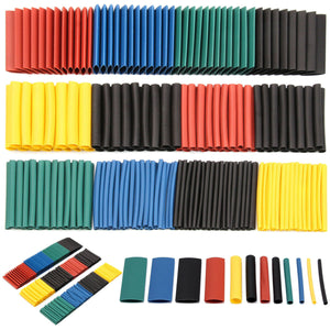 530Pcs Heat Shrink Tubing Insulation Shrinkable Tubes Assortment Electronic Polyolefin Wire Cable Sleeve Kit Heat Shrink