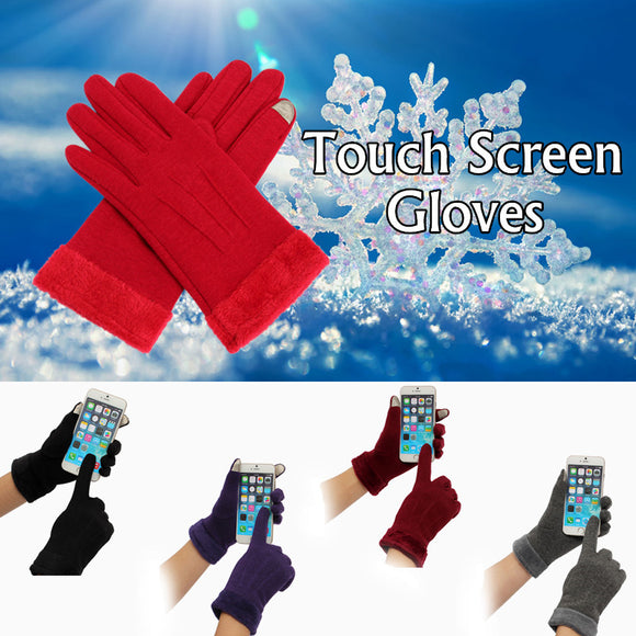Women Winter Touch Screen Gloves Full Finger Mittens For iPhone 6/6S Plus iPhone 6/6S Tablet Smartph