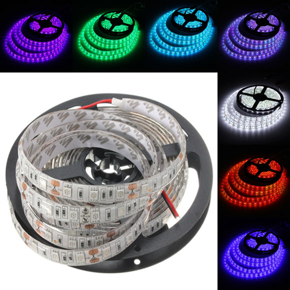 5M 72W DC 12V Waterproof IP65 5050 SMD 300 Red/Blue/White/RGB Flexible LED Party Strip Light