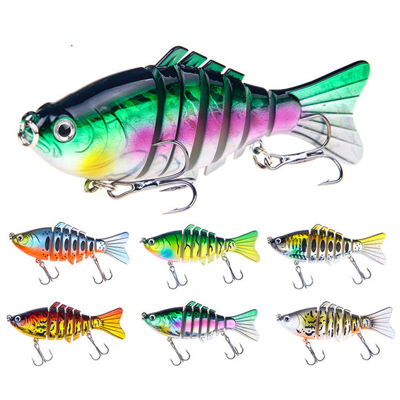 ZANLURE XY-238 5pcs/set 15.6g 10cm 7 Section Swimbait Hard Bait Fishing Lure Isca Artificial Lures