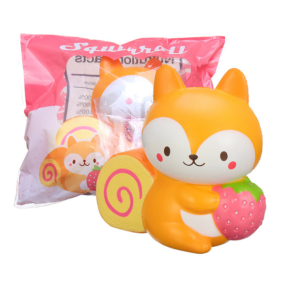 Puni Maru Squishy Licensed Squirroll Squirrel Cake Swiss Roll Bakery