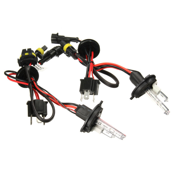 Pair H4 H4-2 35W 55W Hi-Lo Dual Beam Car Xenon Headlight HID Light Bulb Lamp Kit