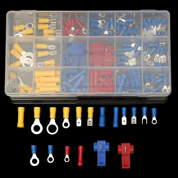 160Pcs Heat Shrink Assorted Marine Wire Terminal Connector Kit