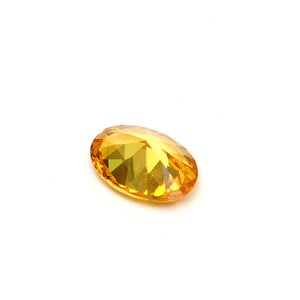 13X18mm Yellow Oval Shape Lustrous Sew-on Rhinestone