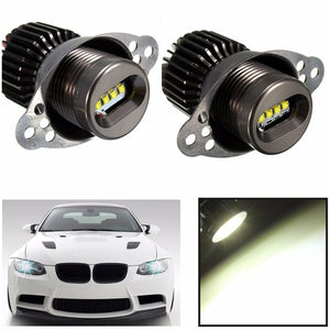 20W 1200LM White LED Angel Eyes Lights Halo Ring Bulbs for BMW E90 E91 2009-2011