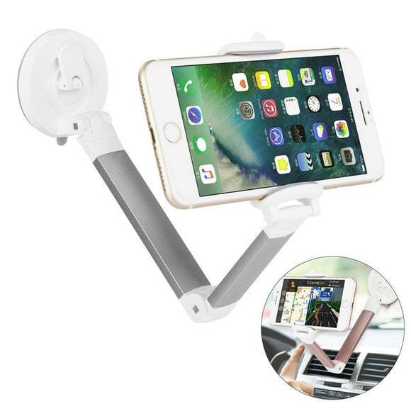 360 Degree Rotation Foldable Lazy Holder Car Suction Cup Mount Phone Stand for iPhone X 8 Samsung S8