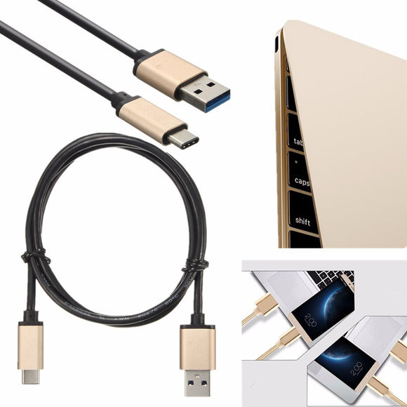 Aluminum Alloy USB 3.1 Type-C To usb 3.0 A Male Data Cable for Mobile Phone