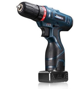 Lomvum 12V Li-Ion Cordless Electric Hammer Drill Driver Hand Kit 2 Speed Adjustable LED
