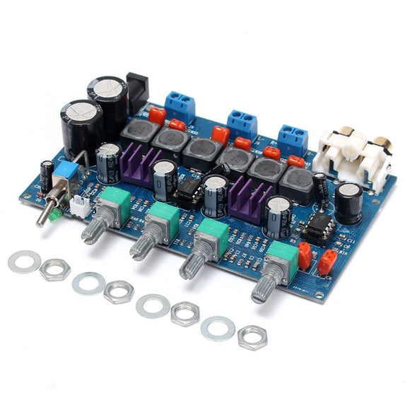 2.1 TPA3116D2 50W*2 Digital Amplifier Board 12V-25V For 12V 24V Cars
