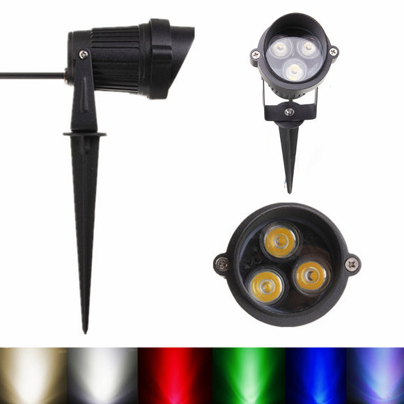 6W LED Flood Spot Lightt With Rod & Cap For Garden Yard IP65 DC 12-24V