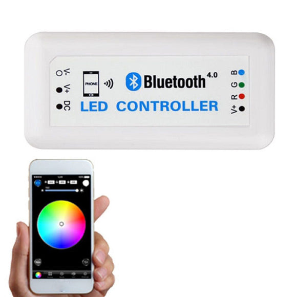 Bluetooth RGB Color Changing Remote Controller By Cell Phone IOS Android For LED Strip DC12-24V