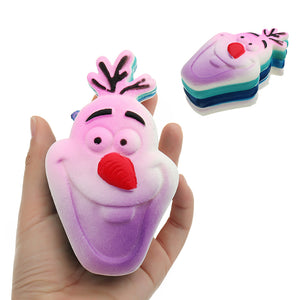 Squishy Snowman Frozen Cartoon Soft Slow Rising Toy Cute Gift Collection