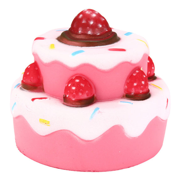 11cm*11cm Squishy Strawberry Cake Scented Super Slow Rising Kids Toy Cute Gift Collection