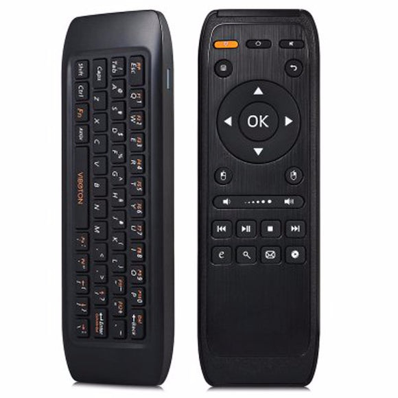 Viboton KB-91 2.4GHz Air Mouse Wireless Keyboard Remote Control with Li-ion Battery USB Receiver