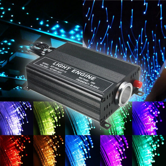 2M DIY 16W RGB 150 PCS LED Fiber Optic Star Ceiling Lights Kit 0.75MM+ 24 IR Remote