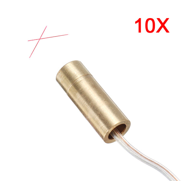 10Pcs 12V 650nM 5mW Cross Laser Diode Module