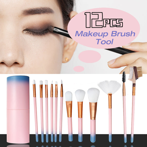 7PCS/12PCS Makeup Brushes Set Blending eyeshadow Blush Foundation Cosmetic Tool