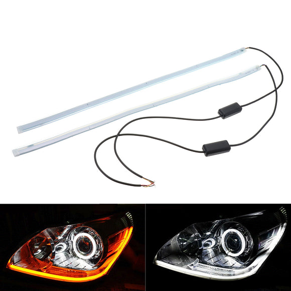 30cm 45cm 60cm Car 2835 LED Strip Light Daytime Running Turn Signal Sequential Flow Lamp