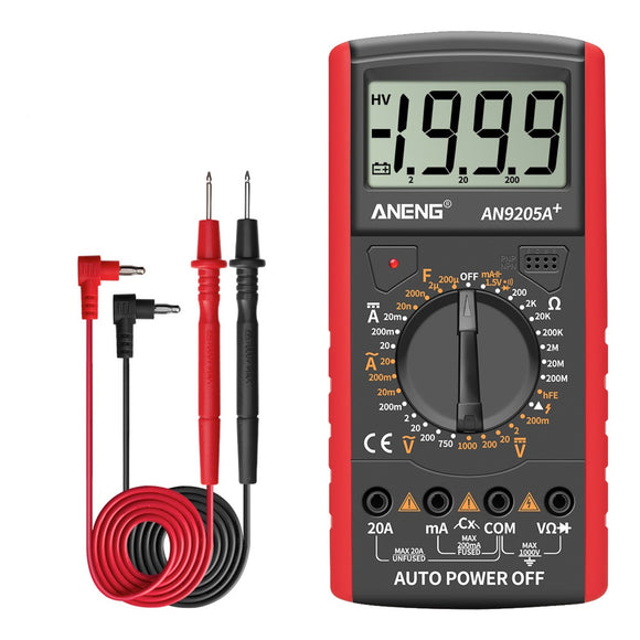ANENGAN9205A+ Intelligent Auto Measure Digital Multimeter Resistance Diode Continuity Tester AC/DC Voltage Current Meter