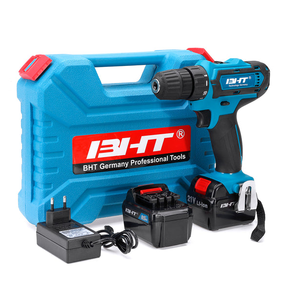 21V Impact Drill Cordless Electric Drill 18+1 Stage Lithium Power Drills Power Drilling Tool