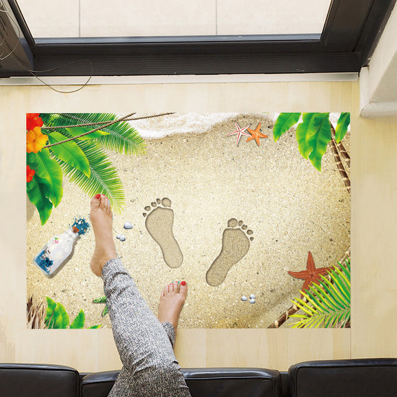 Miico 3D Creative PVC Wall Stickers Home Decor Mural Art Removable Beach Decor Sticker