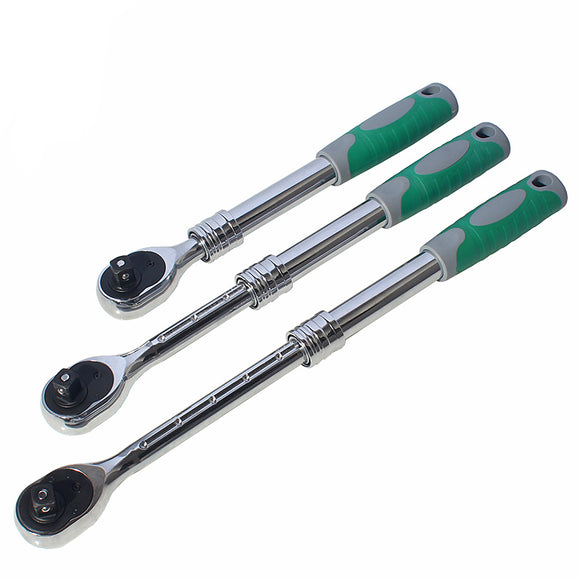 BERRYLION 1/2Inch Auto Telescopic Ratchet Wrench Universal Key Spanner Length 31-44cm Torque Wrench